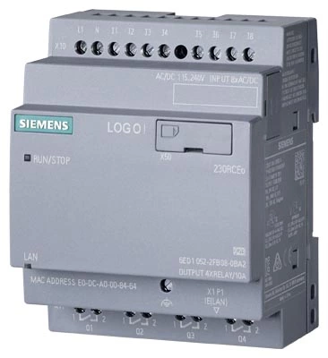 6ED1052-2FB08-0BA2, Siemens LOGO!230RCEo, 8DI/4DO,400 Blocks