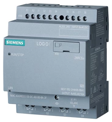 6ED1052-2HB08-0BA2, Siemens LOGO! 24RCEO, 8DI/4DO, 400 Blocks