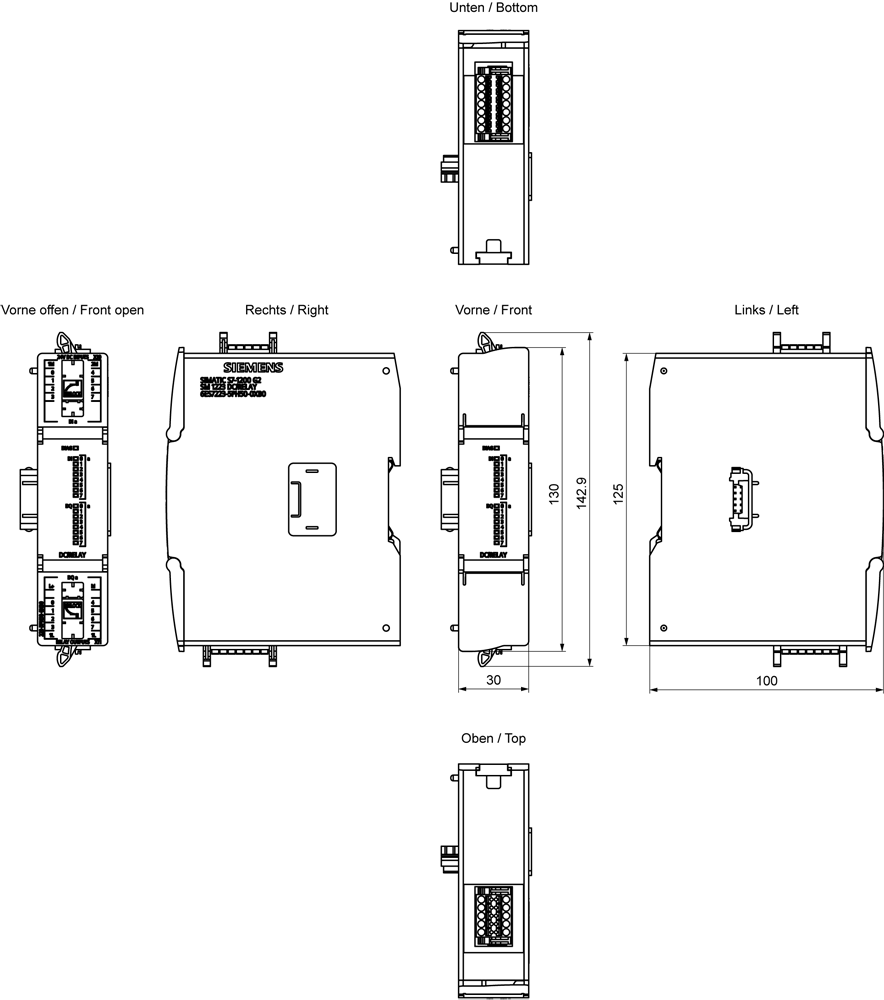 SM 1223 Digital I/O, 8DI/8RLY
