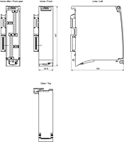 S7-1500, DQ 64x24VDC/0.3A SNK BA