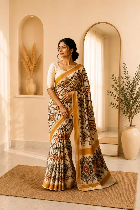 Kerala printing Green floral