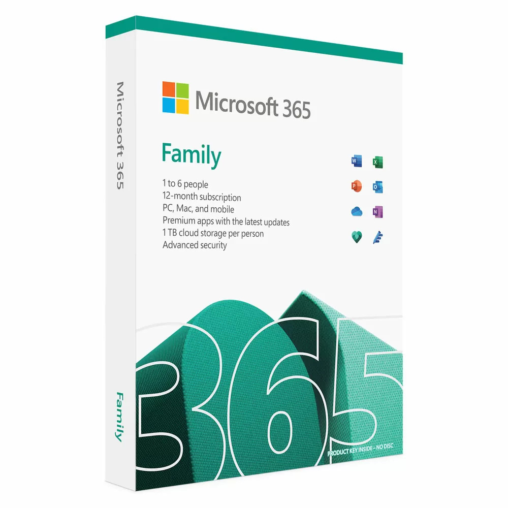 Microsoft Office 365 Family(1 Year upto 5 Users) - 6GQ-00087 Microsoft Office 365 Family(1 Year upto 5 Users) - 6GQ-00087
