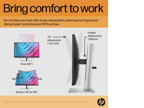 HP E24 G5 23.8" FHD Monitor HP E24 G5 23.8" FHD Monitor