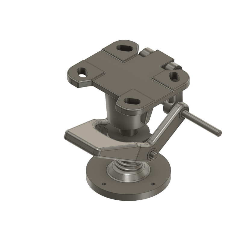 6" Spring Loaded Floor Lock