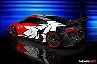 Audi R8 Coupe & Spyder IMPII Style Partial Carbon Fiber Rear Bumper | Lightweight Rear Aero Upgrade