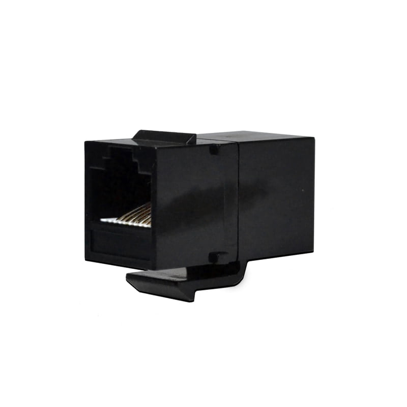 Cat6 Keystone Jack Coupler Black Cat6 Keystone Jack Coupler Black