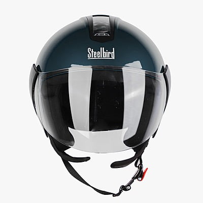 STEELBIRD SBH-5 TRIPLE NINE GLOSSY INDIGO BLUE C/V 580 MM