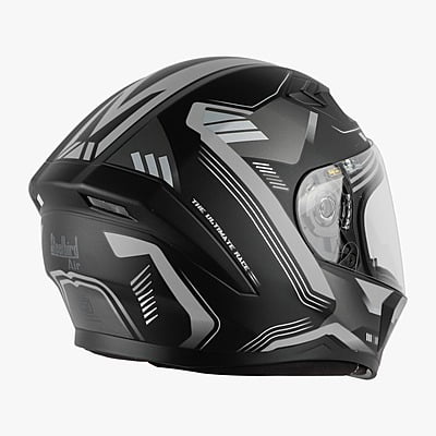 STEELBRID SBA-21 ULTIMATE RACE GLOSSY BLACK/GREY C/V (L)