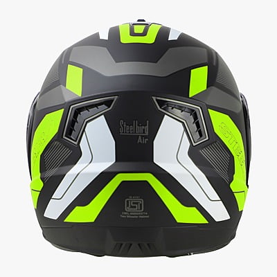 STEELBIRD SBA-7 ROAD MATT BLACK/NEON C/V (L)