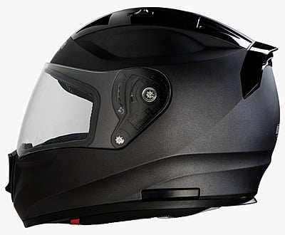 STEELBIRD SA-1 AERONAUTICS MATT MIDNIGHT BLACK C/V (L)