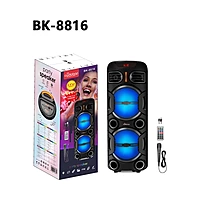BK-8816 Party Speaker Bluetooth System with LED Lights, Microphone & Remote Control