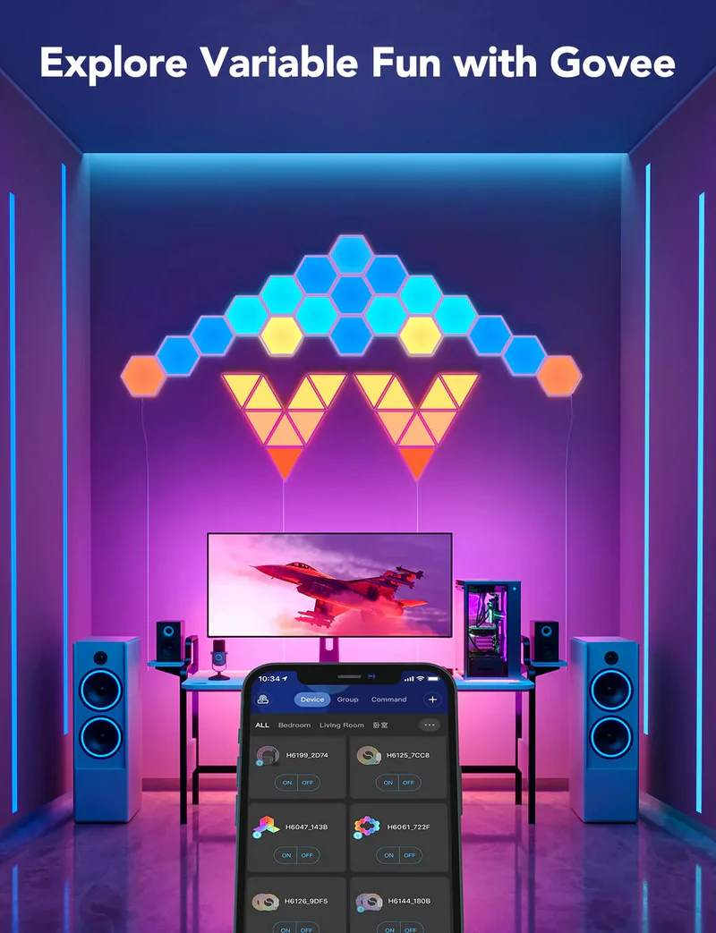 Govee Glide Hexa Light Panels (10 Pack)
