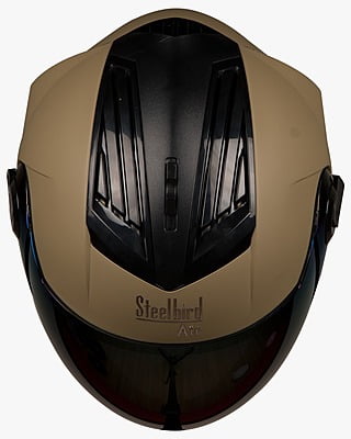 STEELBIRD SBA-2 SS MAT DESERT STORM D/V (GOLD) (M)