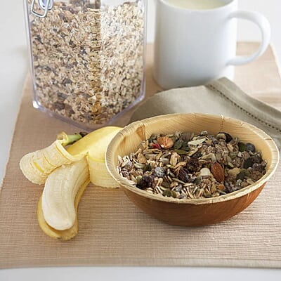 Nature 6" Round Disposable Palm Leaf Bowls - 25 Pack - Small Dinnerware Set - Eco-Friendly, Biodegradable & Compostable - Ideal for Weddings, Parties, Home Use, Events Nature 6" Round Disposable Palm Leaf Bowls - 25 Pack - Small Dinnerware Set - Eco-Friendly, Biodegradable & Compostable - Ideal for Weddings, Parties, Home Use, Events