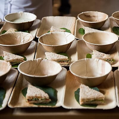 Nature 6" Round Disposable Palm Leaf Bowls - 25 Pack - Small Dinnerware Set - Eco-Friendly, Biodegradable & Compostable - Ideal for Weddings, Parties, Home Use, Events Nature 6" Round Disposable Palm Leaf Bowls - 25 Pack - Small Dinnerware Set - Eco-Friendly, Biodegradable & Compostable - Ideal for Weddings, Parties, Home Use, Events