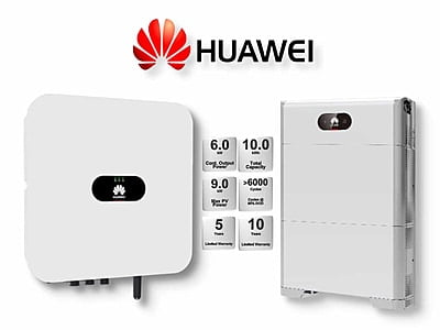 6.0 kW HUAWEI Fusion Solar Combo, c/w 10 kWh Floor Standing Lithium Battery