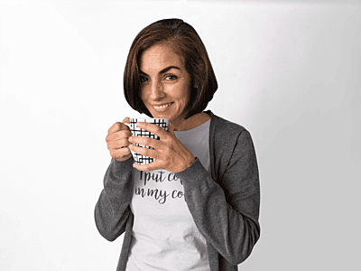 I Put My Coffee In My Coffee Soft Cream T-Shirt