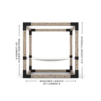 2 Person HAMMOCK Kit for 6x6 Wood Posts
