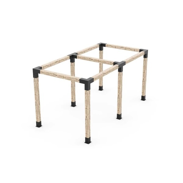 Any Size Double Pergola Kit for 6x6 Wood Posts