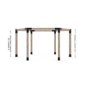 Any Size Hexagonal Kit for 6x6 Wood Posts