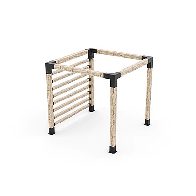 Any Size Pergola Kit with Post Wall for 6x6 Wood Posts