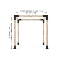 Any Size Pergola Kit for 6x6 Wood Posts