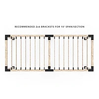 Double Pergola Kit for 6x6 Wood Posts with KNECT 2x6 Top Rafter Brackets