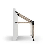 GRID 30 Double Wall Mount Pergola Kit for 6x6 Wood Posts