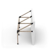 GRID 30 Double Wall Mount Pergola Kit for 6x6 Wood Posts