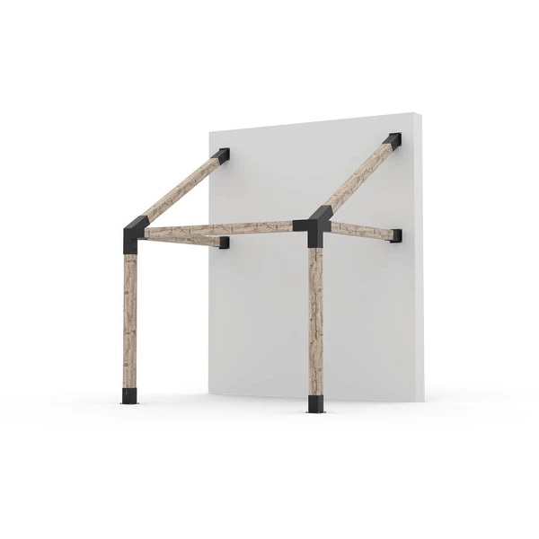 GRID 30 Single Wall Mount Pergola Kit for 6x6 Wood Posts
