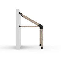 GRID 30 Single Wall Mount Pergola Kit for 6x6 Wood Posts