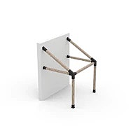 GRID 30 Single Wall Mount Pergola Kit for 6x6 Wood Posts
