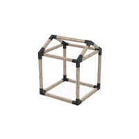 GRID 30 Single Pergola Kit with Base for 6x6 Wood Posts