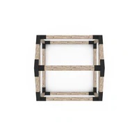 GRID 30 Single Pergola Kit with Base for 6x6 Wood Posts