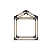 GRID 30 Single Pergola Kit with Base for 6x6 Wood Posts