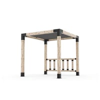 Pergola Kit with Post Wall for 6x6 Wood Posts