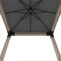 Pergola Kit with Water Repellent Umbrella Top for 6x6 Wood Posts