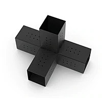 QUAD 4 Arm Pergola Extension Bracket for 6x6 Wood Posts