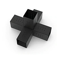 QUINT 5 Arm Pergola Structure Expansion Bracket with SOLO for 6x6 Wood Posts