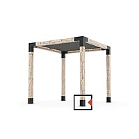 SOLO Pergola Post Base and Wall Mount Bracket for 6x6 Wood Posts | 1 Pack