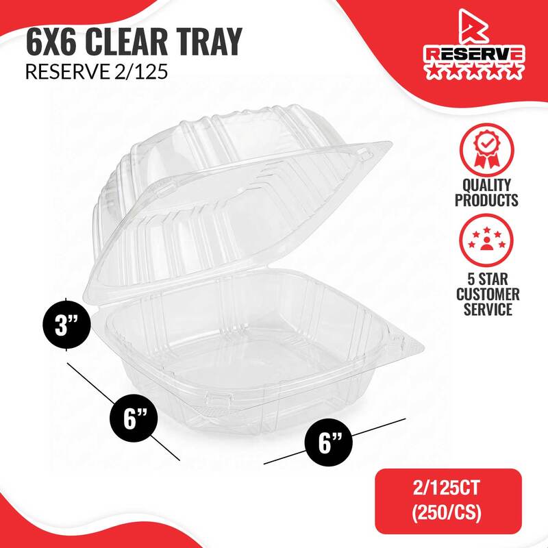 6x6 Clear Tray Reserve 2/125