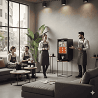 Compact Atlantis Special Select hot beverage machine ideal for office coffee and tea service.