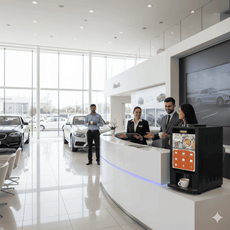 Close-up of the Atlantis Special Select control panel showing 7 different beverage selections.
