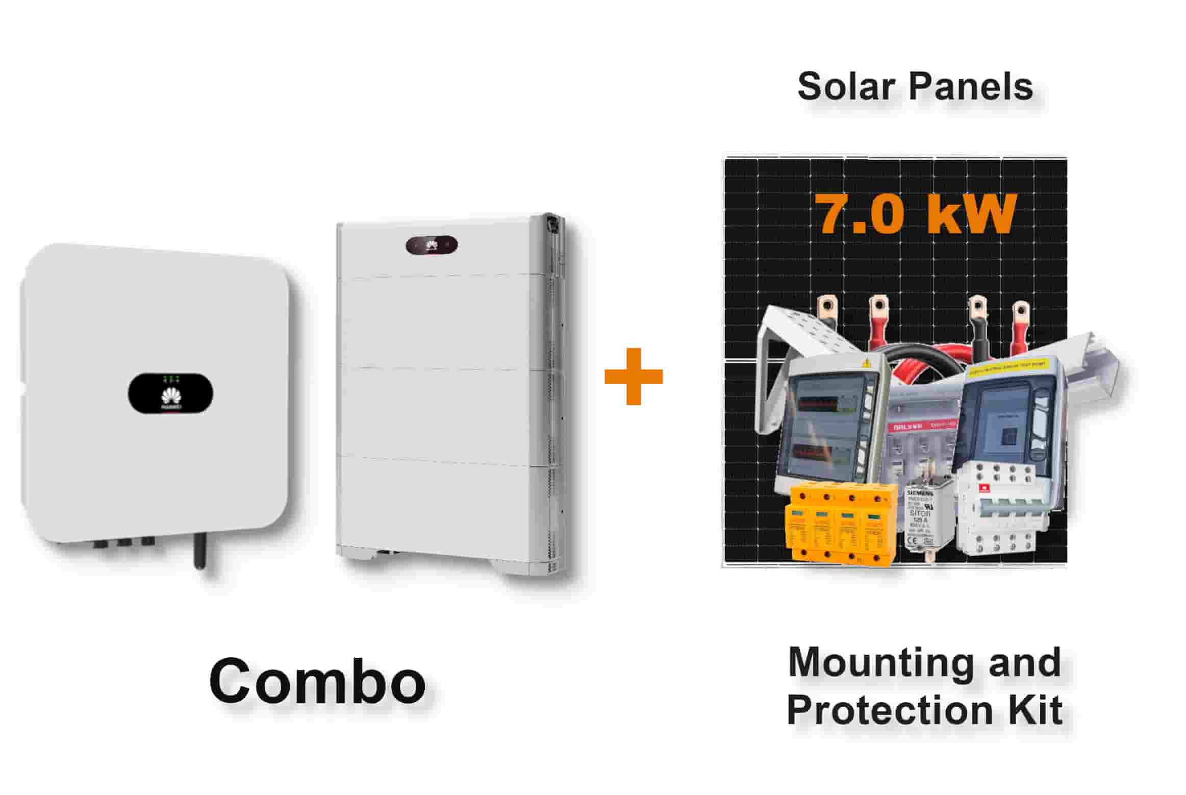 5.0 kW HUAWEI Fusion Solar Combo, c/w 15 kWh Floor Standing Lithium Battery