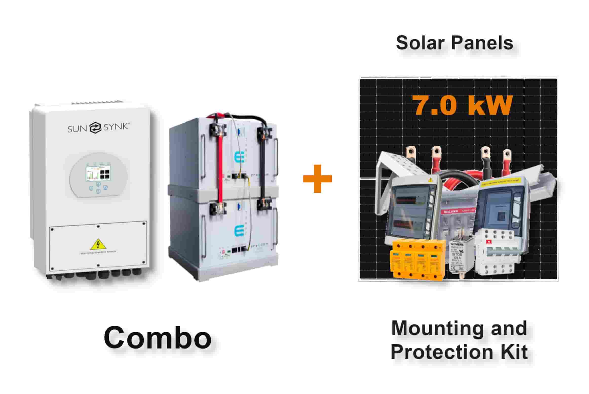 5.0 kW SUNSYNK Hybrid - FREEDOM WON Combo, c/w 2 x 5.0 kWh Lithium Batteries 5.0 kW SUNSYNK Hybrid - FREEDOM WON Combo, c/w 2 x 5.0 kWh Lithium Batteries