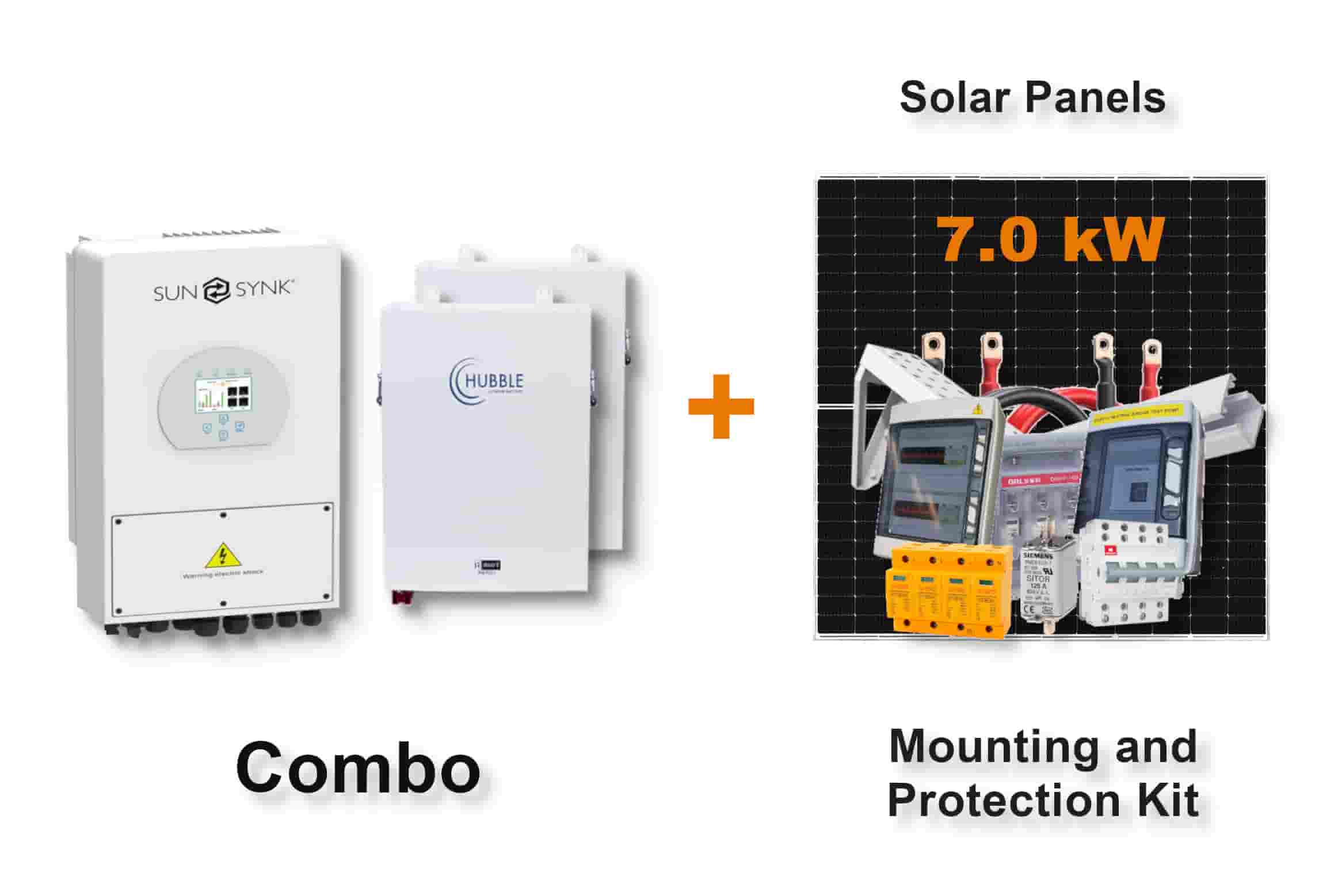 5.0 kW SUNSYNK Hybrid - HUBBLE Combo, c/w 2x 5.5 kWh Lithium Batteries 5.0 kW SUNSYNK Hybrid - HUBBLE Combo, c/w 2x 5.5 kWh Lithium Batteries