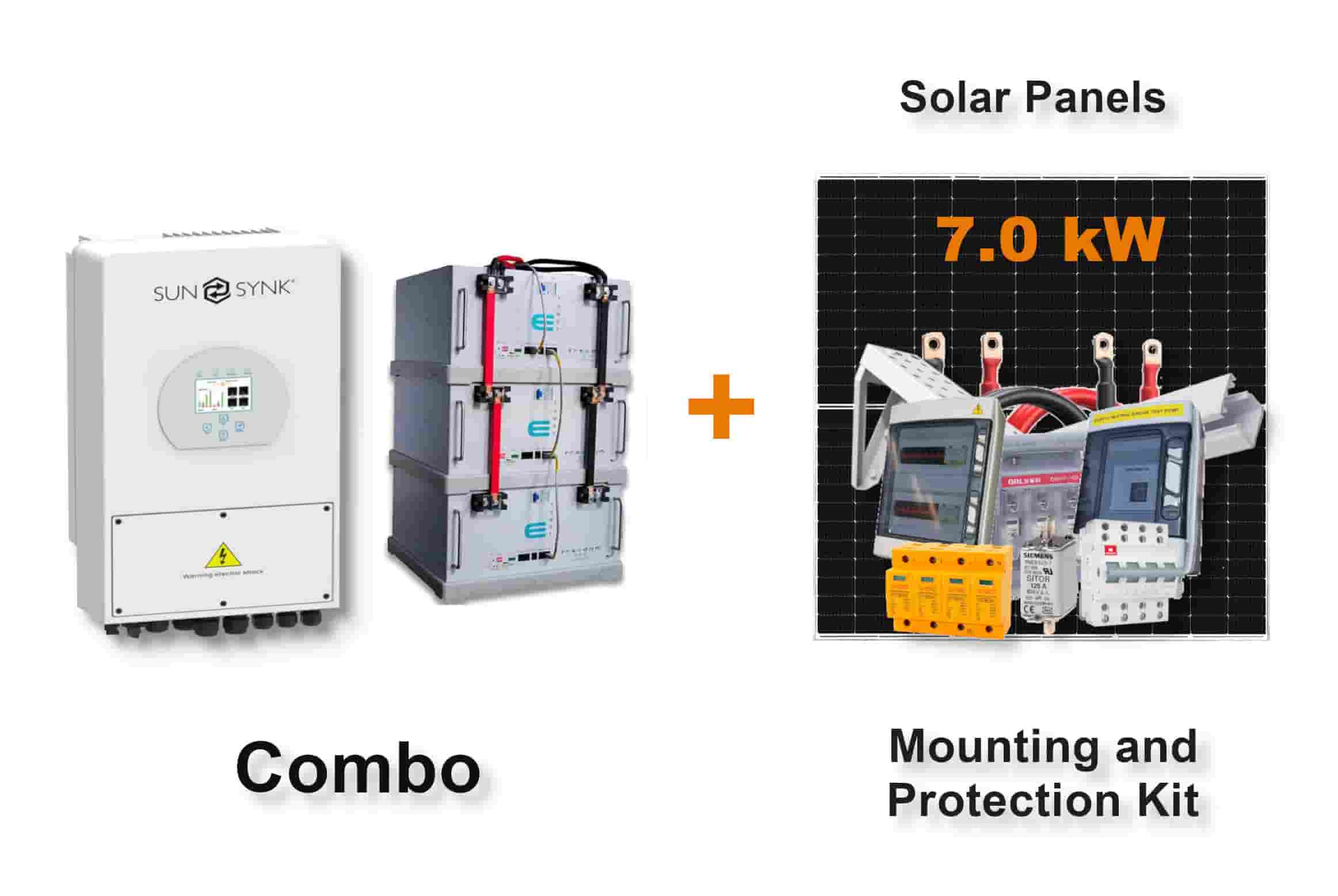 5.0 kW SUNSYNK Hybrid - FREEDOM WON Combo, c/w 3 x 5.0 kWh Lithium Batteries 5.0 kW SUNSYNK Hybrid - FREEDOM WON Combo, c/w 3 x 5.0 kWh Lithium Batteries