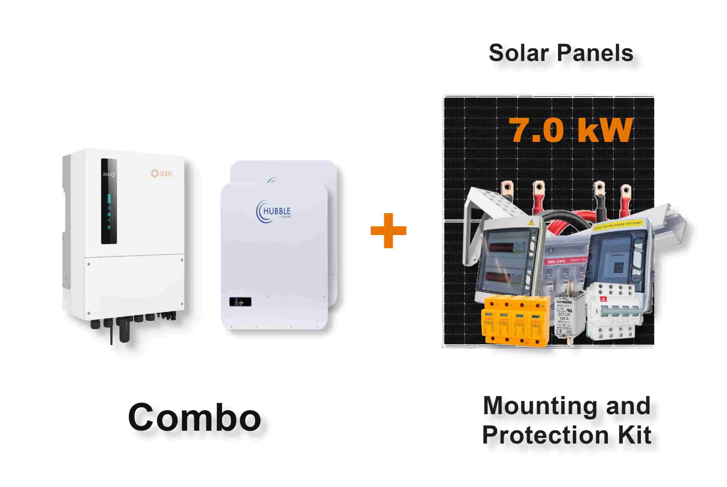 6.0 kW SOLIS S6 Hybrid - HUBBLE Combo, c/w 2x 5.12 kWh Lithium Batteries