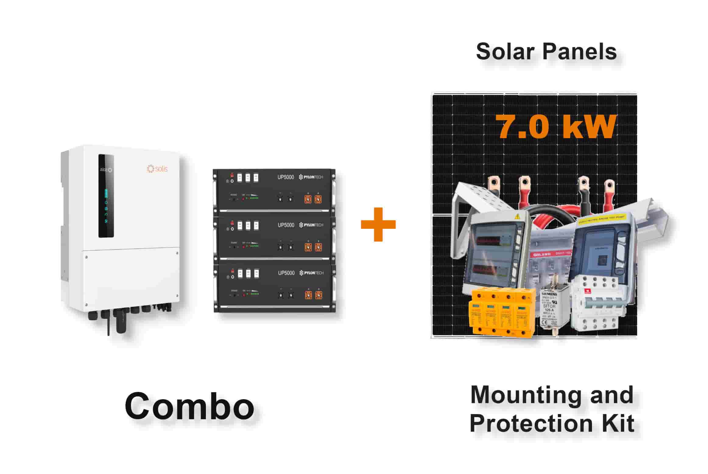 6.0 kW SOLIS S6 Hybrid - PYLONTECH Combo, c/w 3x 4.8 kWh Lithium Batteries 6.0 kW SOLIS S6 Hybrid - PYLONTECH Combo, c/w 3x 4.8 kWh Lithium Batteries
