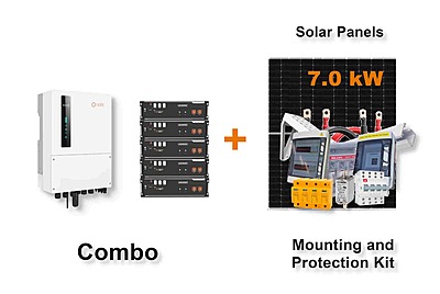 6.0 kW SOLIS S6 Hybrid - PYLONTECH Combo, c/w 5x 3.5 kWh Lithium Batteries